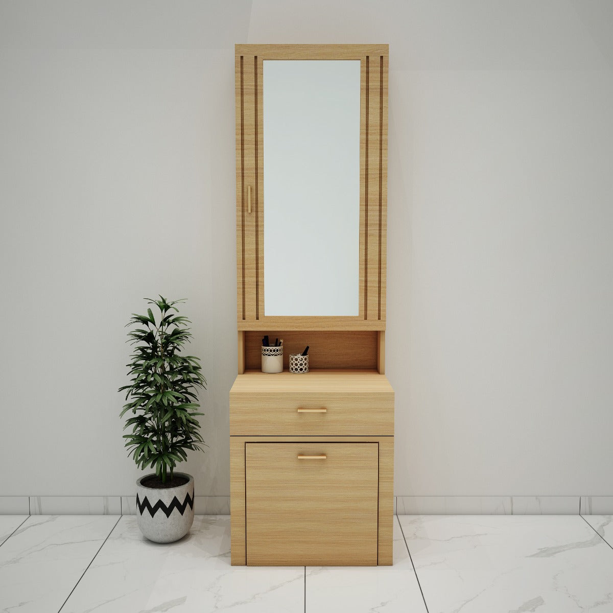 Dressing Table, Wood Dressing Table, Dressing Table with stool,Dressing Table With Drawer, Dressing Table with Shelf, Dressing Table -IM - 12060