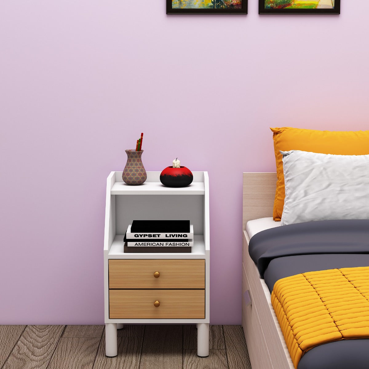 side table, bedside table, side stool, open storage, multi storage