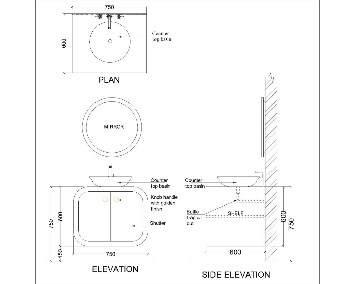 Vanity/Water Resistant Vanity in PU matte waterproof paint finish,Bathroom Vanity in water resistant finish,bathroom wall hanging unit with PU matte waterproof paint finish-EL207