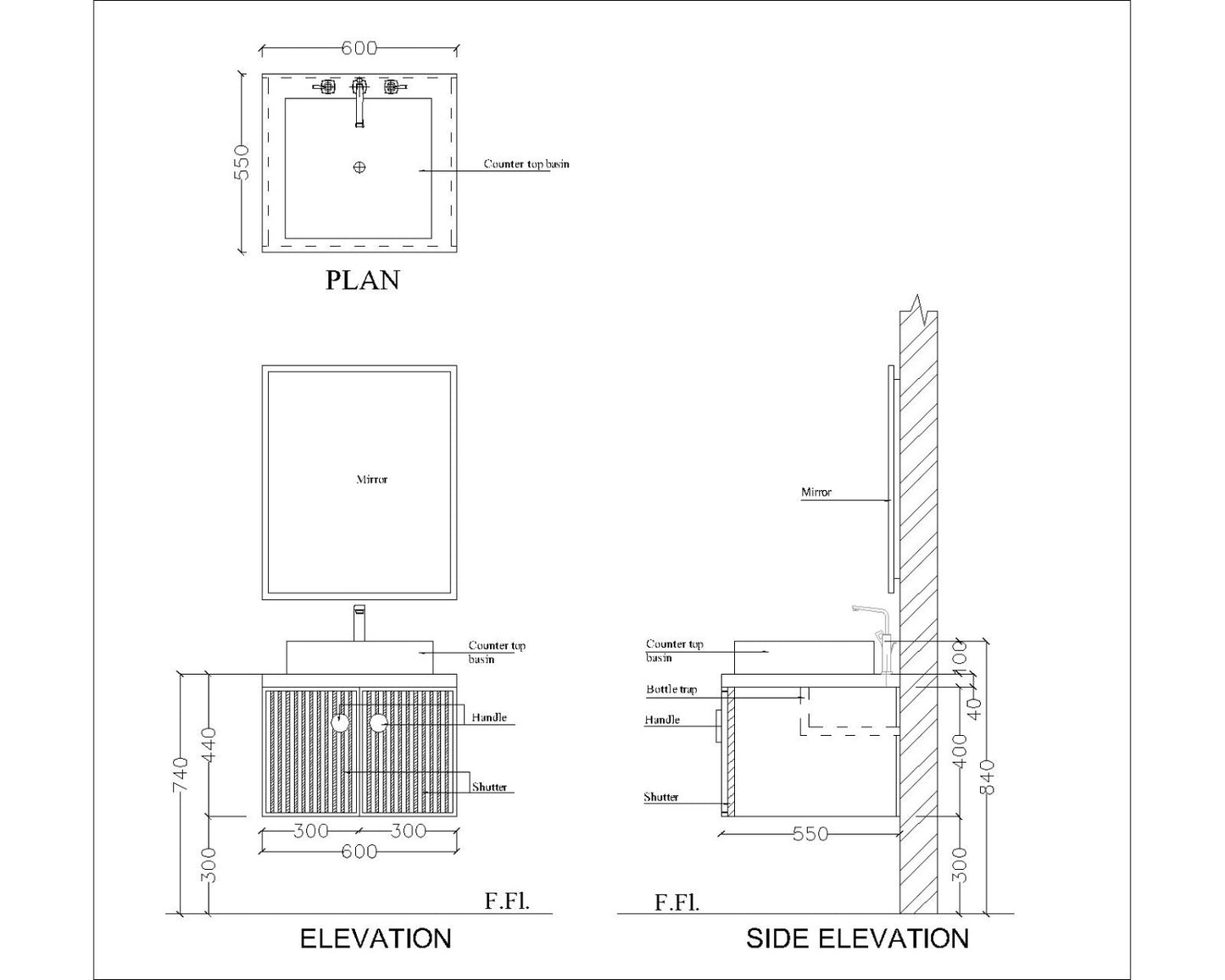 Vanity/Water Resistant Vanity in PU matte finish waterproof paint finish,Bathroom Vanity in water resistant finish,bathroom wall hanging unit with PU matte finish waterproof paint finish-IM104
