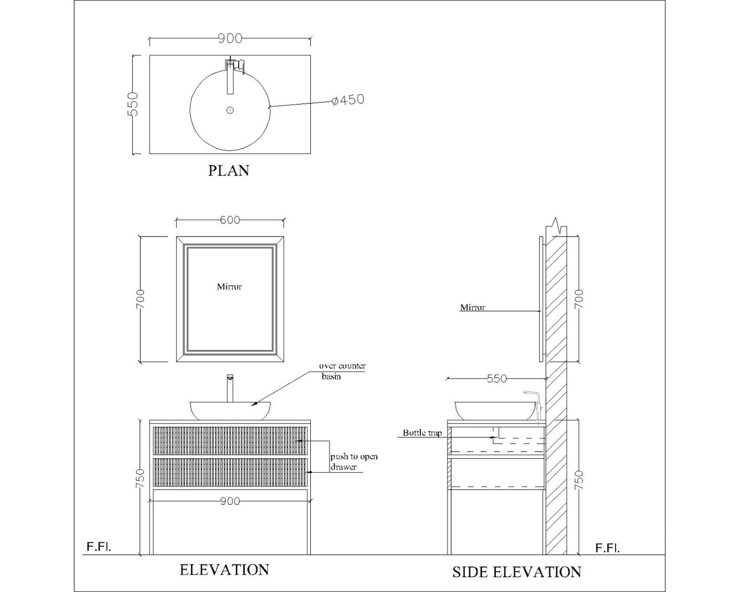 Vanity/Water Resistant Vanity in PU matte finish waterproof paint finish,Bathroom Vanity in water resistant finish,bathroom Floor mounted unit with PU matte finish waterproof paint finish-IM102