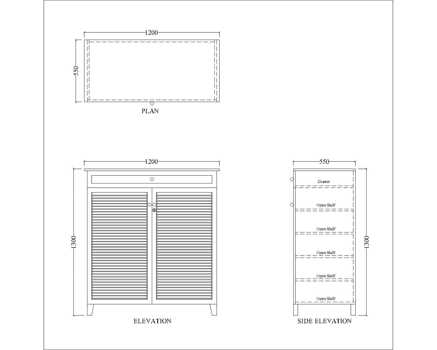 Black Shoe Rack, Shoe Rack with Shutter & Drawer, Wooden shoe rack cabinet, Shoe Rack - IM10098