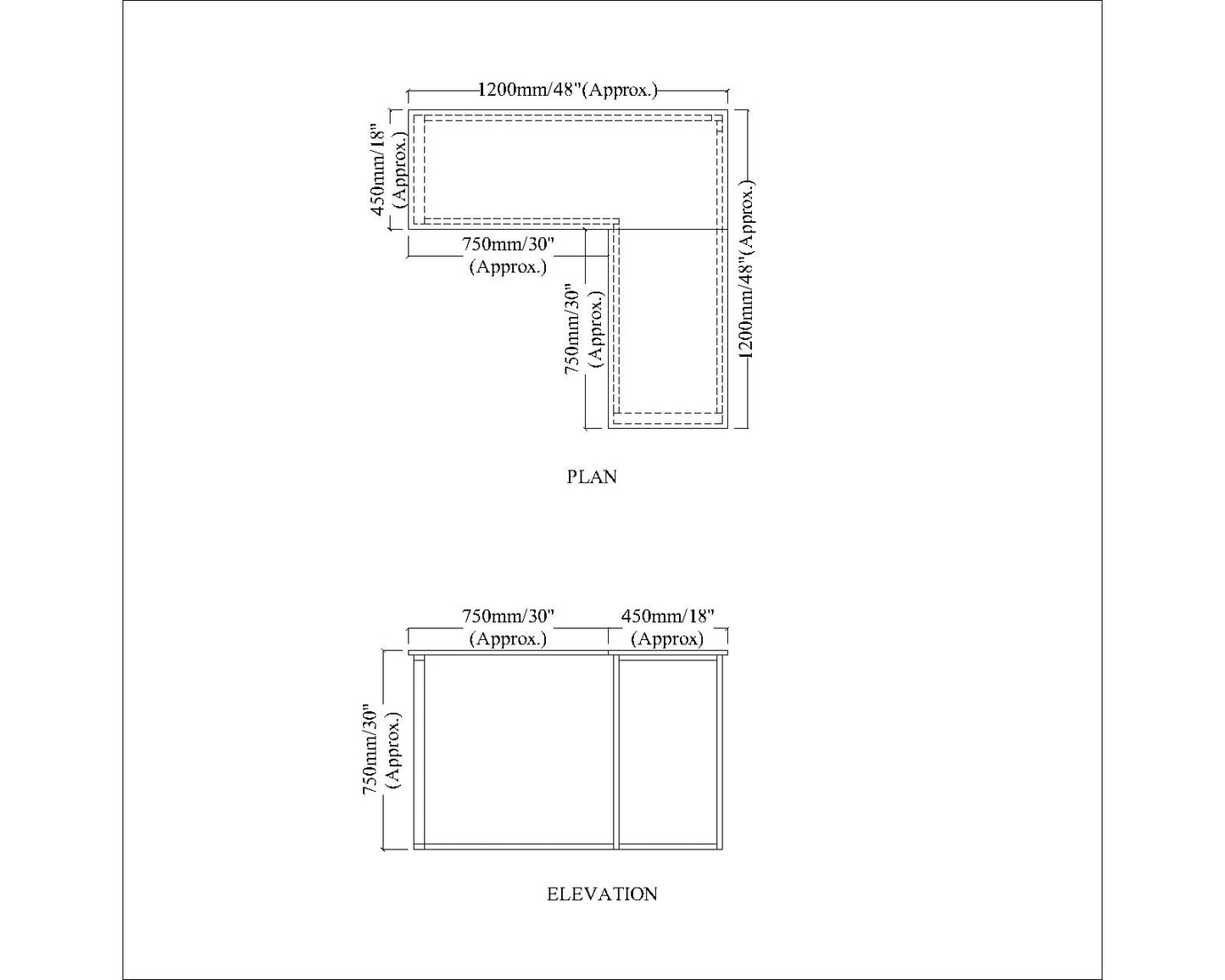 Premium L-Shaped Study Table for Home & Work – Modern, Space-Saving Workstation | Furnisco - VT12231