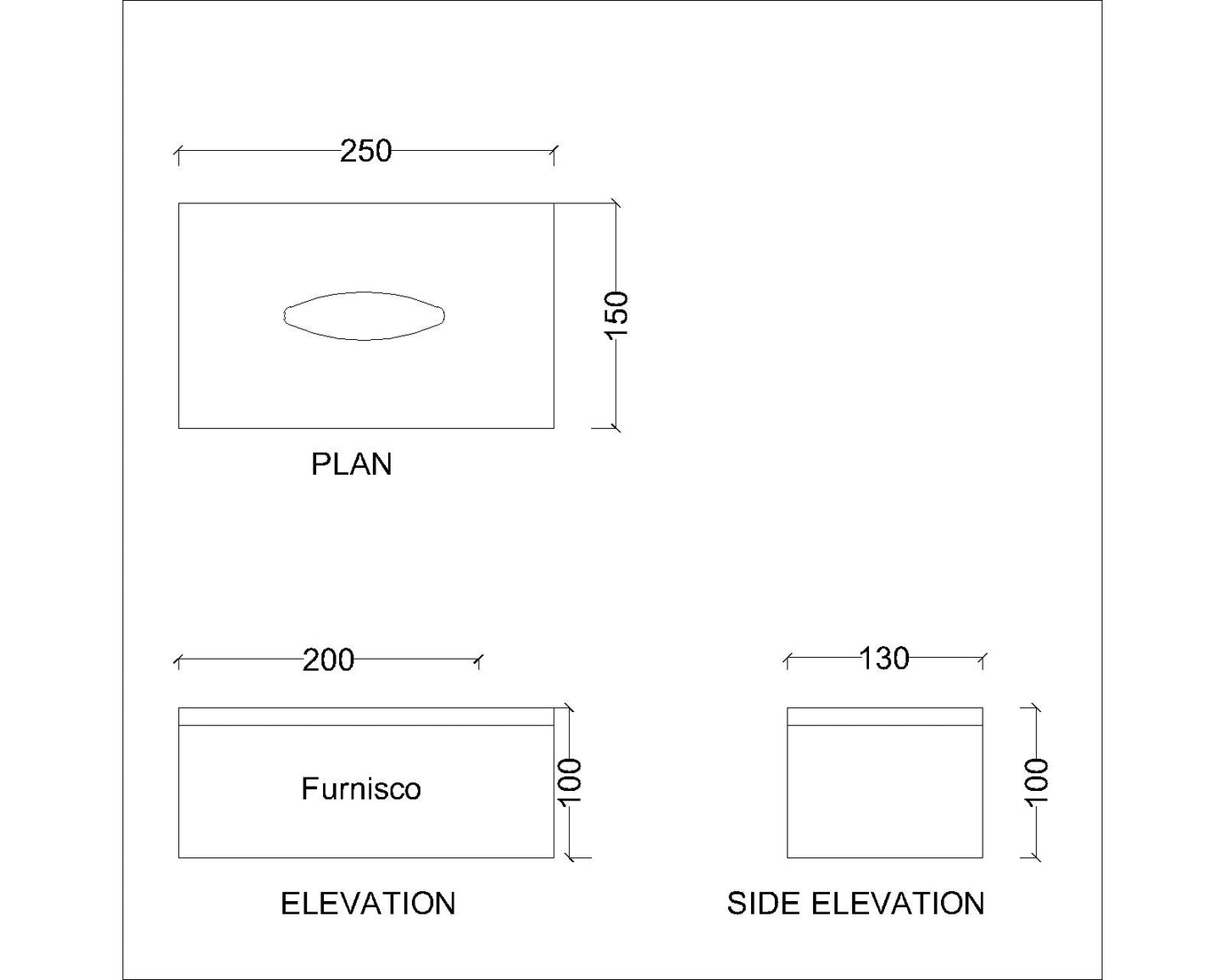 Furnisco Premium Wooden Tissue Box – Elegant and Minimalist Room Accessory for Modern Living Spaces - VT12237