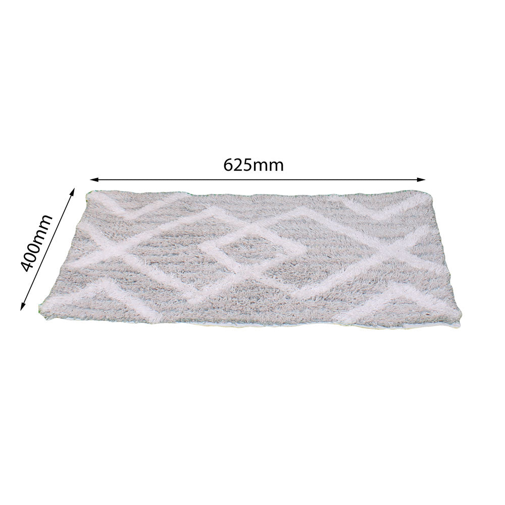 Bath Linen, Grey & White Bath Linen, Rectangular Bath Linen, Bath Linen - EL - 15039