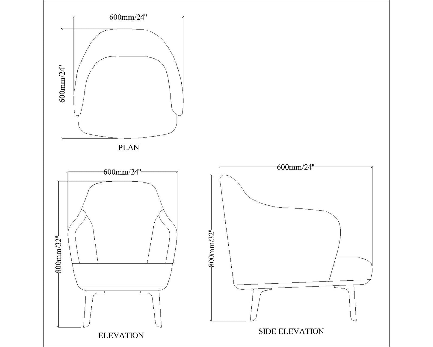 1 Seater Sofa, Blue Color Sofa, Unique Design Chair, Sofa with MS Leg in Gold Finish, 1 Seater Sofa - EL4073