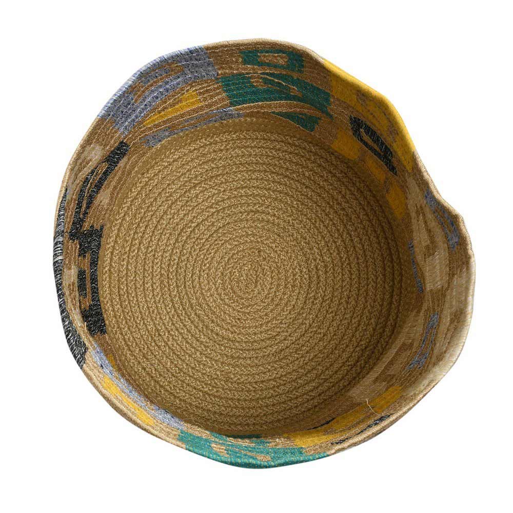 Storage Basket , (i182_12_1), Storage Basket With Beige, Yellow & White Color, Storage Basket - EL11054