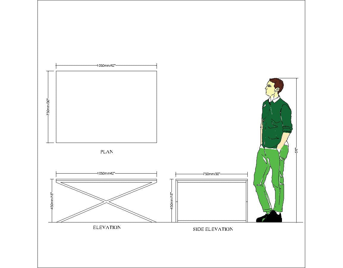 Coffee Table, Coffee Table with White & Gold Color, Coffee Table - EL12103
