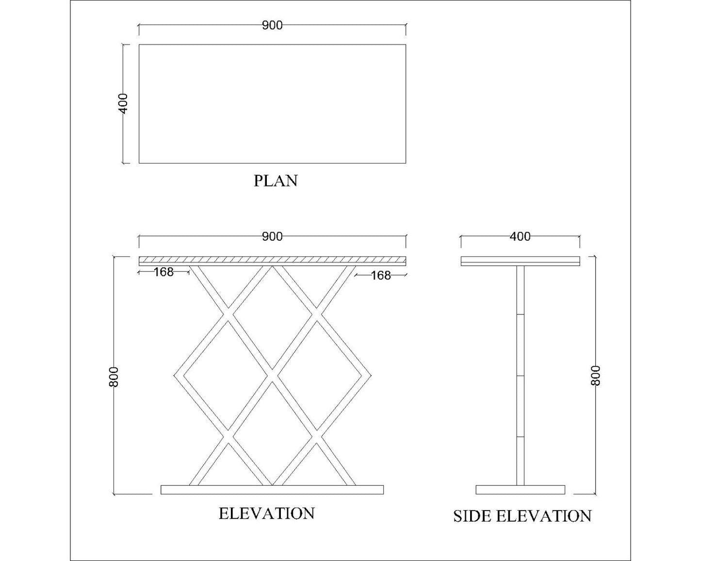 Console Table, White & Gold Console Table, Console Table With Acrylic Top, Console Table Leg In Gold Finish, Console Table - EL12107