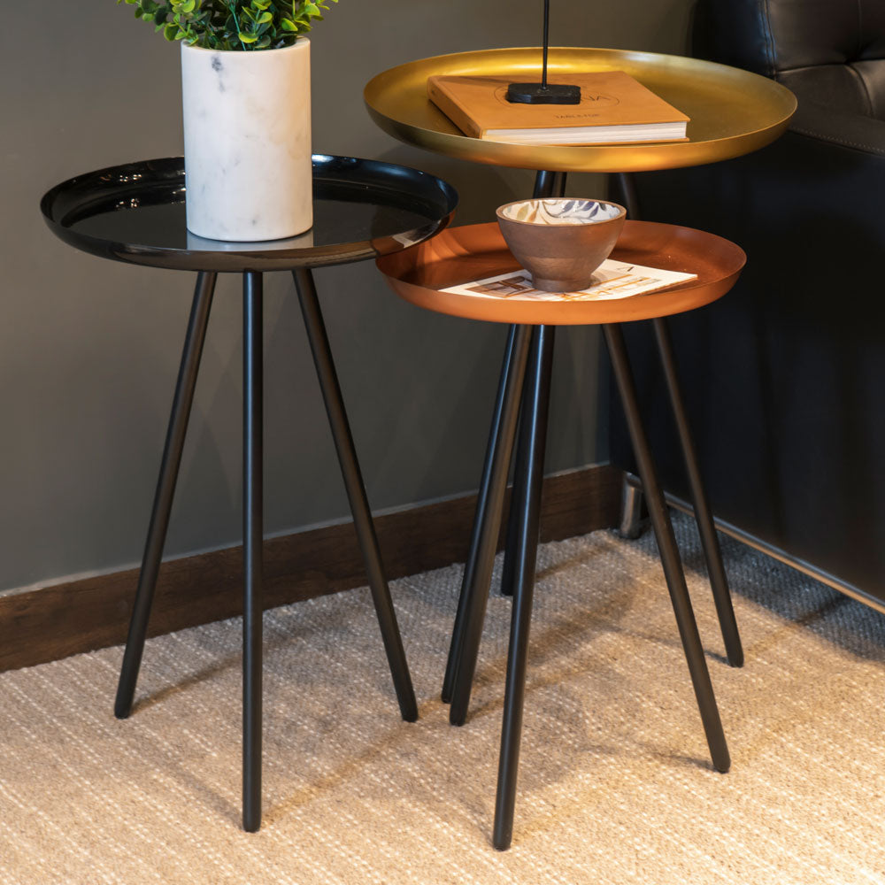 Nesting Table, SCNOD/2020/214 (Strawberry Collective), Ibiza Side Table (set of 3), Nesting Table - EL12151