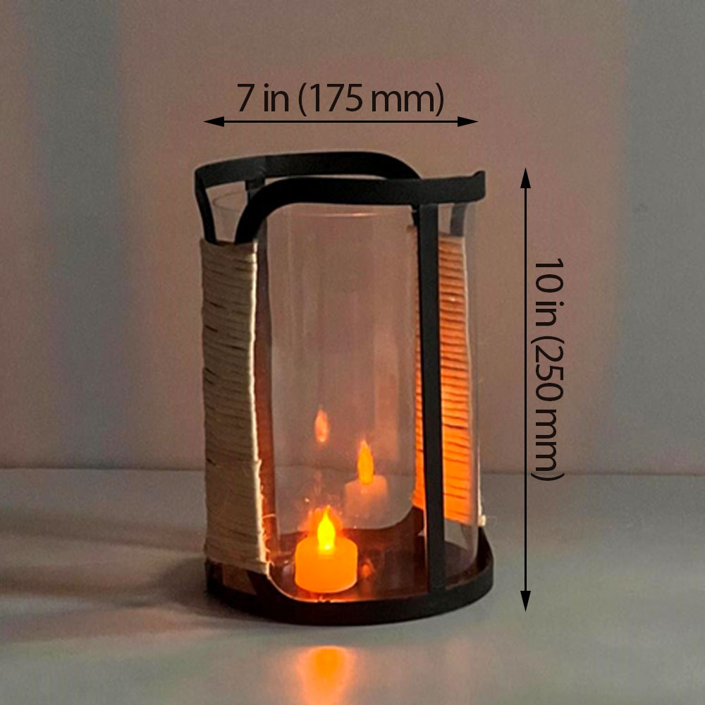 Table Lamp, Table Lamp with Black Color, Table Lamp in Metal & Cane, Table Lamp for Home, Table Lamp - EL14006