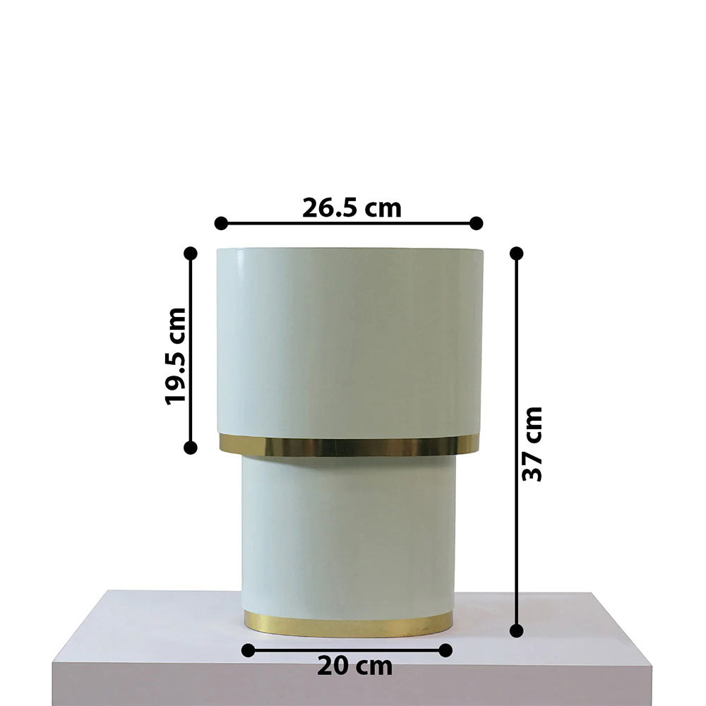Table Lamp, Ellen Light Green (Home Blitz), Nightstand Lamp, White & Gold Table Light, Table Lamp - EL14210