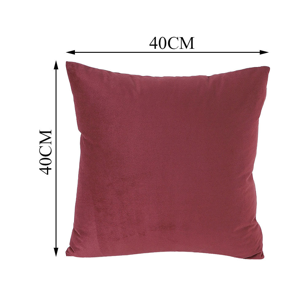 Cushion Cover, 1 Cushion Cover, Cushion Cover in 16*16in, Cushion Cover for Living room, Cushion Cover with Wine Color, Cushion Cover - EL15148