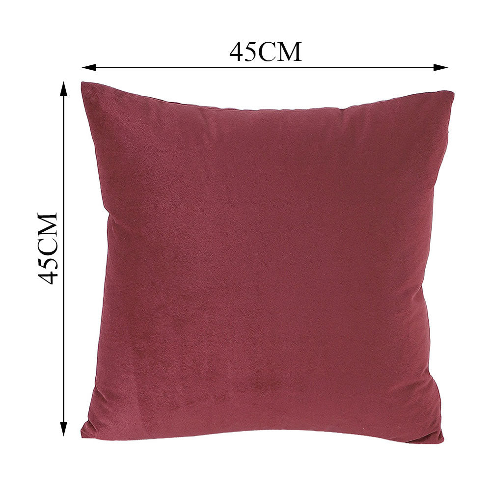 Cushion Cover, 1 Cushion Cover, Cushion Cover in 18*18in, Cushion Cover for Living room, Cushion Cover with Wine Color, Cushion Cover - EL15149