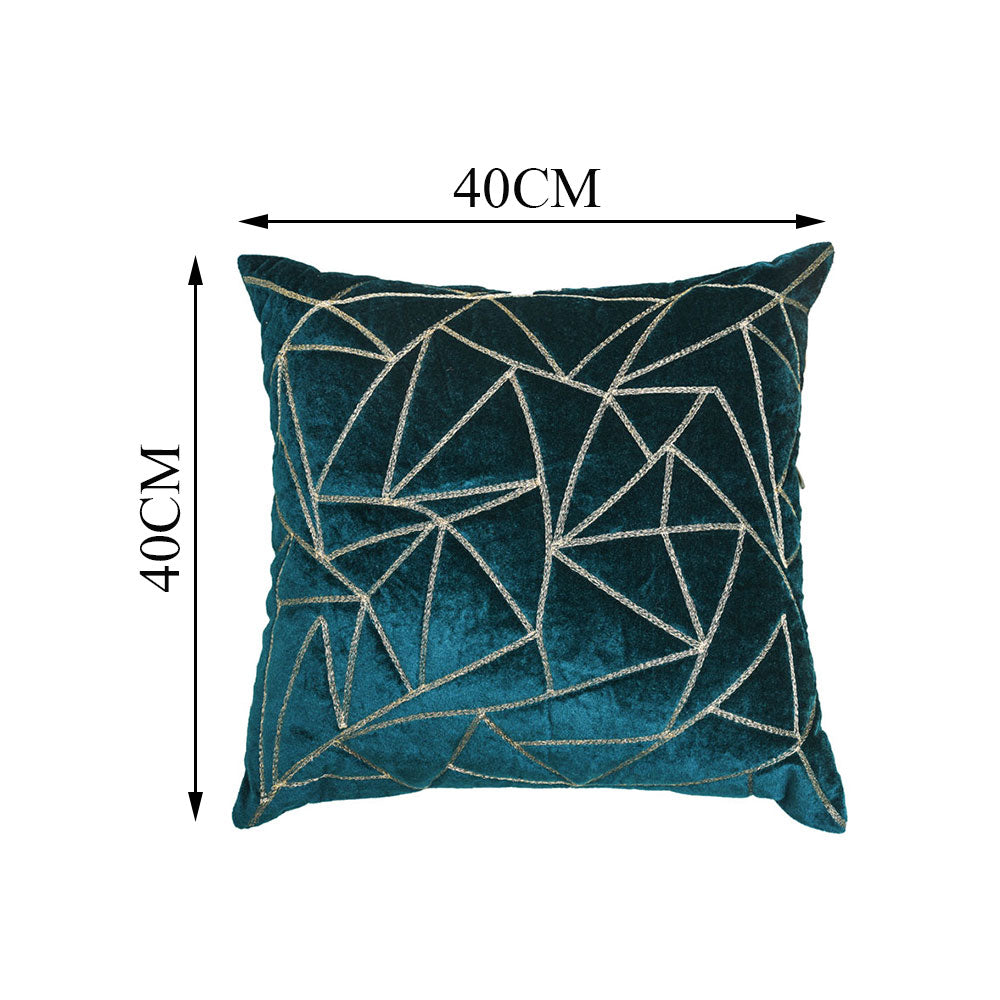 Cushion Cover, 1 Cushion Cover, Cushion Cover in 16*16in, Cushion Cover for Living room, Cushion Cover with Turq Color, Cushion Cover - EL15154