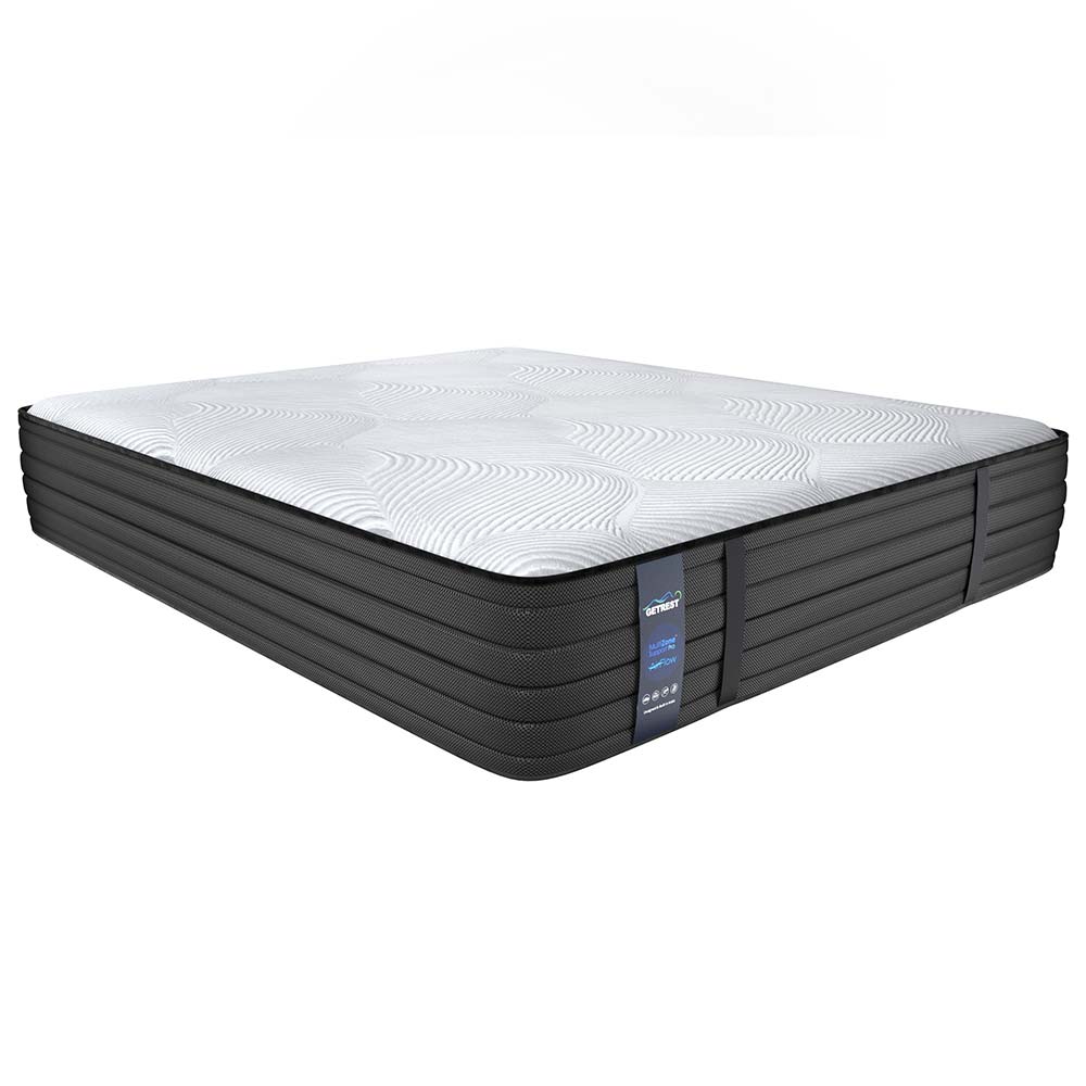 GR1143, GetRest LuxeAdapt 12"- Pressure Relief Spring Mattress- with MultiZone Foam & Stress Relief Technology 72x36x12 inches, Mattress - EL15383