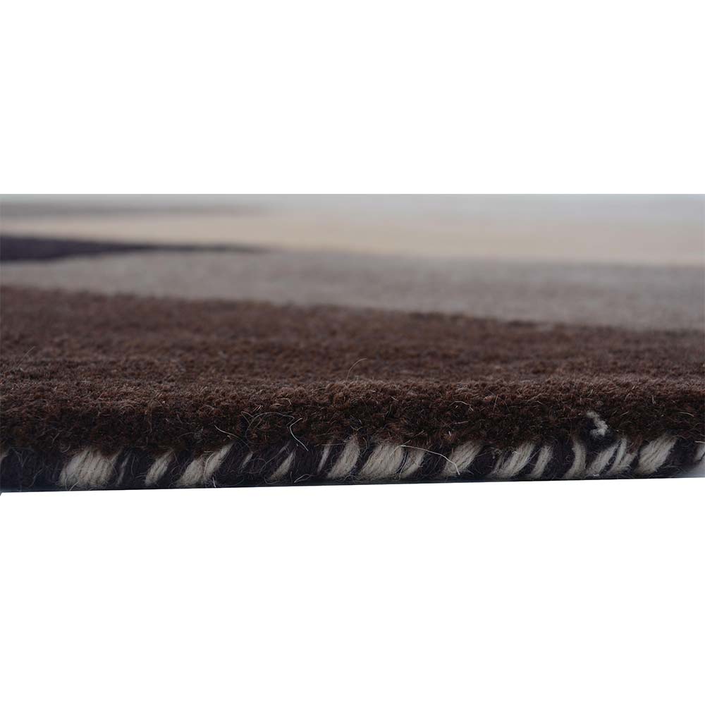 Rugs, (Presto), ICHT1122C6X9, Brown, Beige & Ivory Abstract Hand Tufted Wool Carpet-EL 15913-72X108 inches