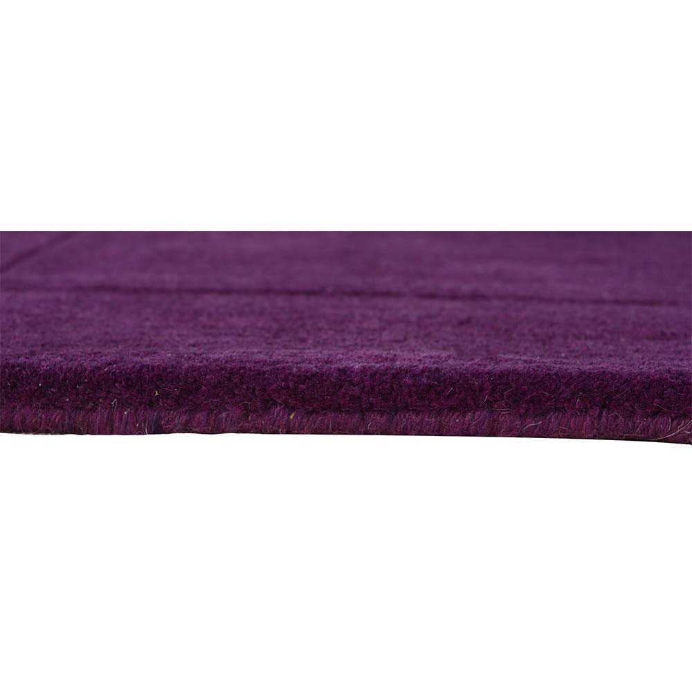 Rugs, (Presto), ICHT1177C5X8 Purple Solid Hand Tufted Wool Carpet -EL15934-60X96 inches