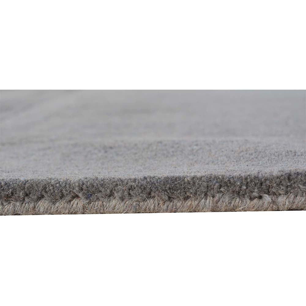 Rugs, (Presto) ICHT1180C3X5, Grey Solid Hand Tufted Wool Carpet - EL15936