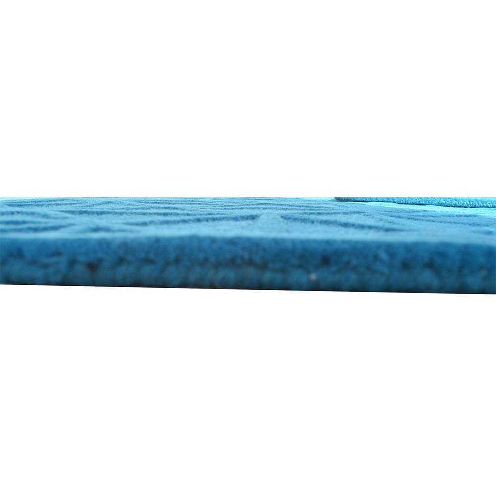 Rugs, (Presto) ICHT1629C5X7, Blue Color Geometric Hand Tufted Wool Carpet- EL15991