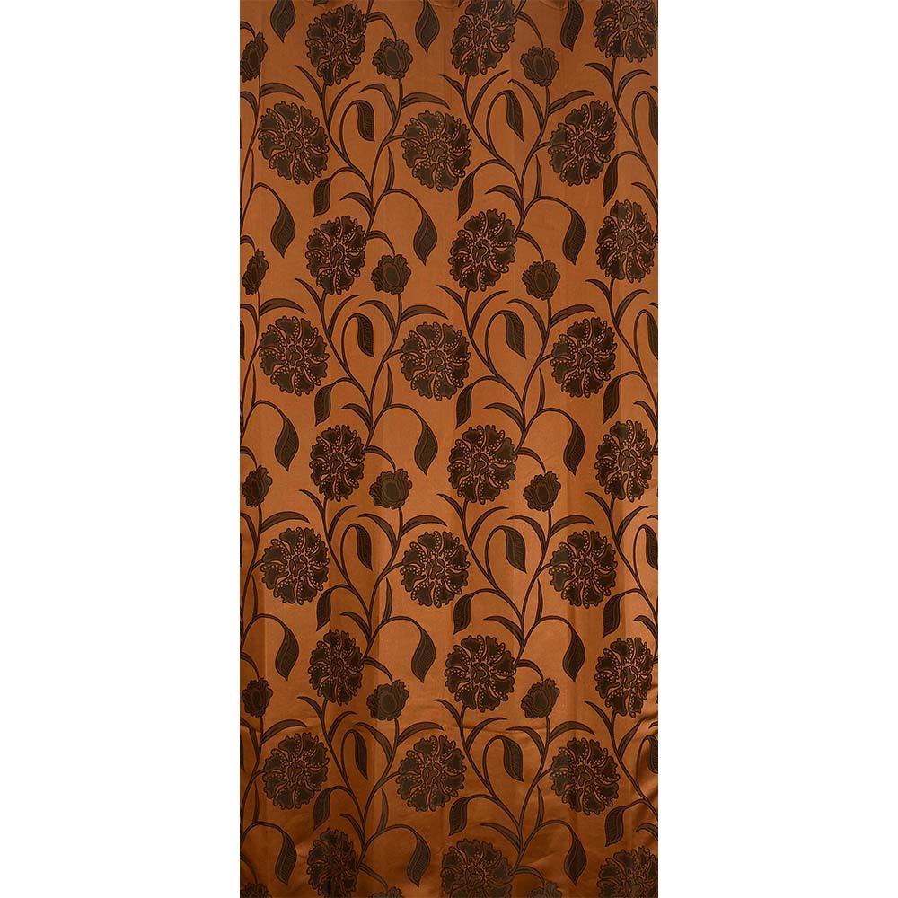 Curtain, (Presto) ICMML1708_LD2, Green colour Floral Long Door curtain Set of 2, Curtain-EL16023-44X108 inches