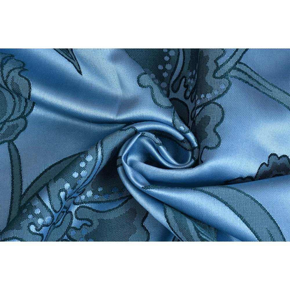 Curtain, (Presto) ICMML1709_D2, Blue colour solid Door curtain Set of 2, Curtain-EL16024
