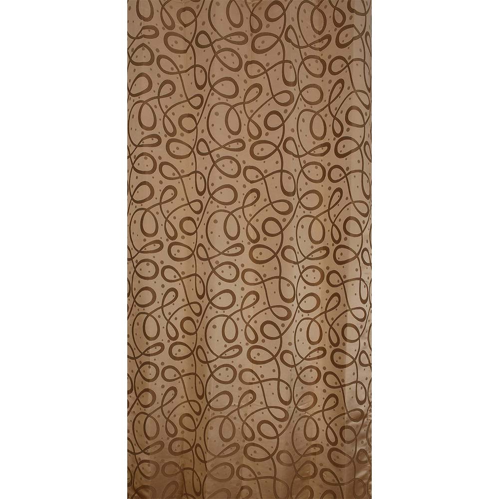 Curtain, (Presto) ICMML1713_D2, Gold colour Abstract Door curtain Set of 2, Curtain-EL16026