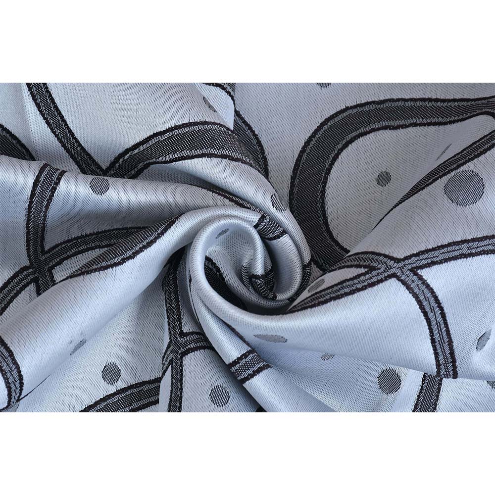 Curtain, (Presto) ICMML1715_W2, Grey colour solid Window curtain Set of 2, Curtain-EL16028-44X60 inches