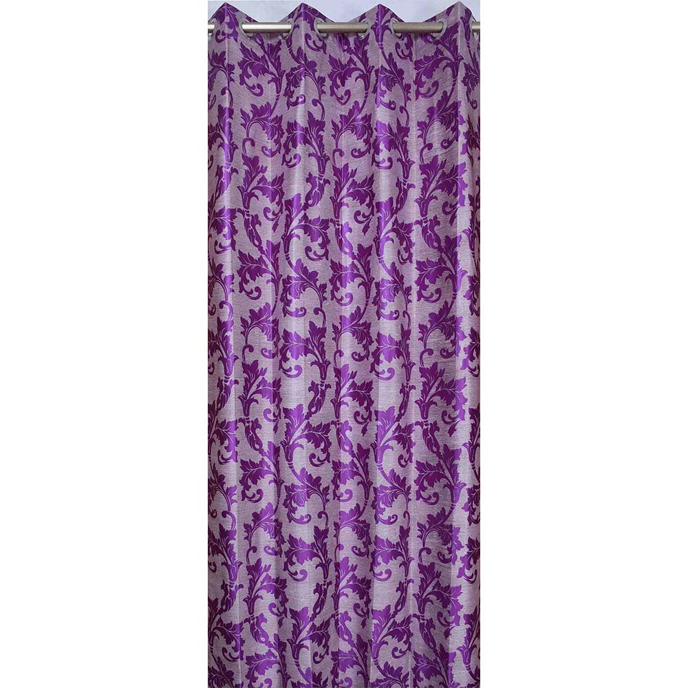 Curtain, (Presto) ICNNK237_W2, Purple Color Abstract Jacquard Window Curtain 44 X 60 inches, Curtain-EL16038-44X60 inches