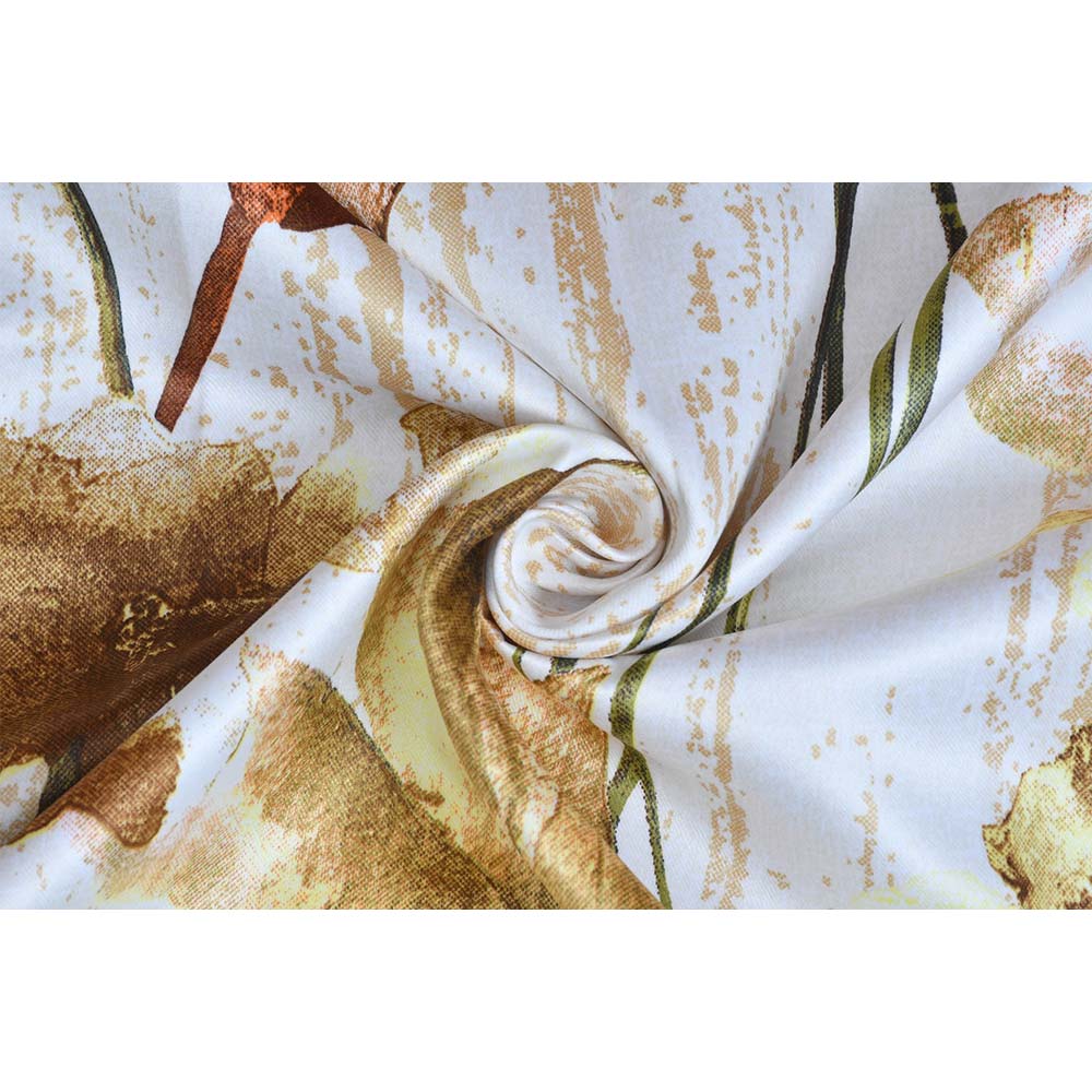 Curtain, (Presto) ICVOL1D1_W2, Red and Green colour solid Window curtain Set of 2, Curtain-EL16058-44X60 inches