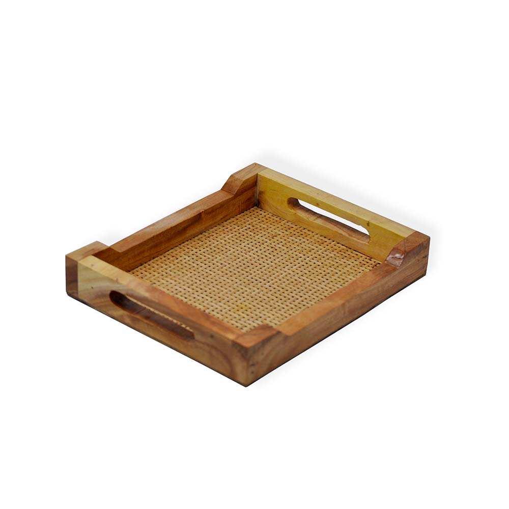 Tray (KDTT1), Kraftinn Decorative Tray - Set of 3, Tray in Brown Color, Tray - EL2180