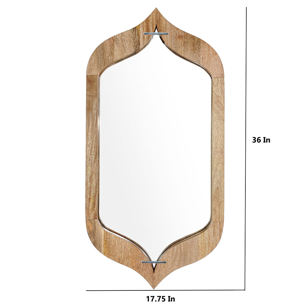 Mirror, SCSAI/2021/257 (STRAWBERRY COLLECTIVE), Queen Hexagon Glass Mirror in Natural Finish , Mirror - EL2213