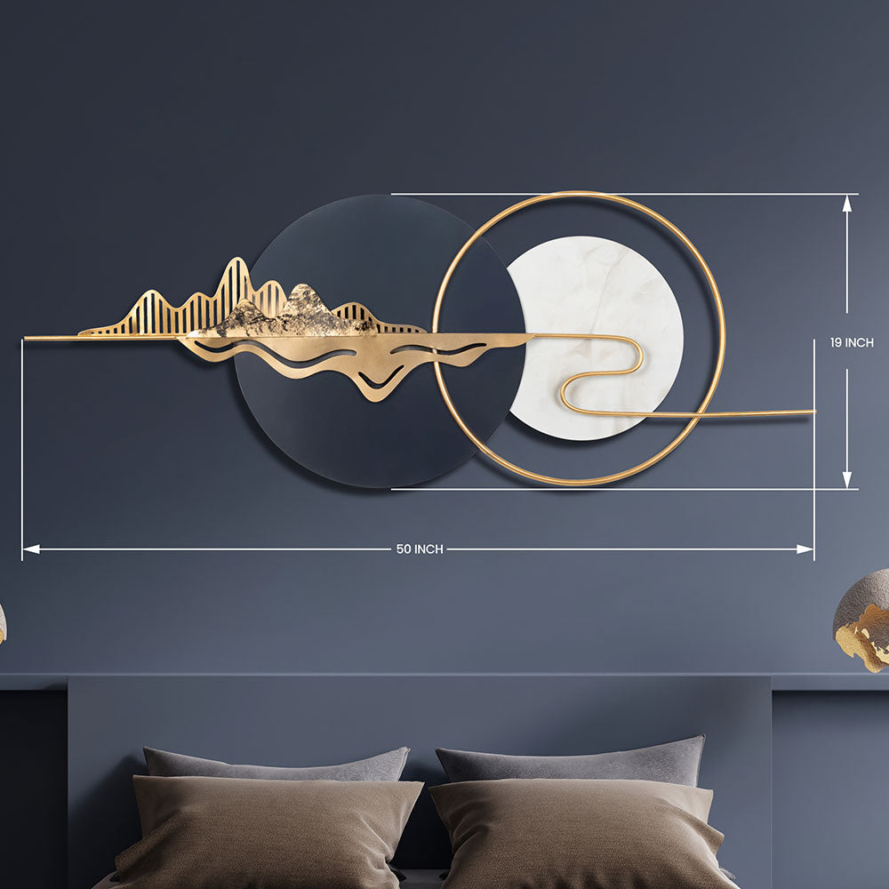 Wall Art, UAW016(UA OVERSEAS), Modern Circular Wall Art, Metal Wall Art , Wall Art - EL2359