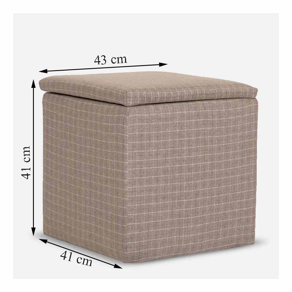 Ottoman, (FN1982026-S-PM29017) Mubelcasa, Polyester, Square, Ottoman - EL6113