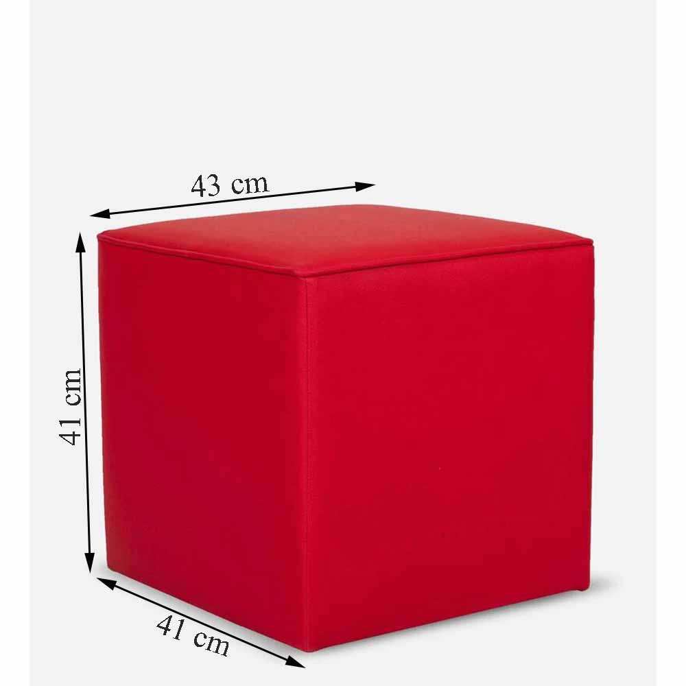 Ottoman, (FN1982030-S-PM29017) Mubelcasa, Leatherette, Square, Ottoman - EL6117