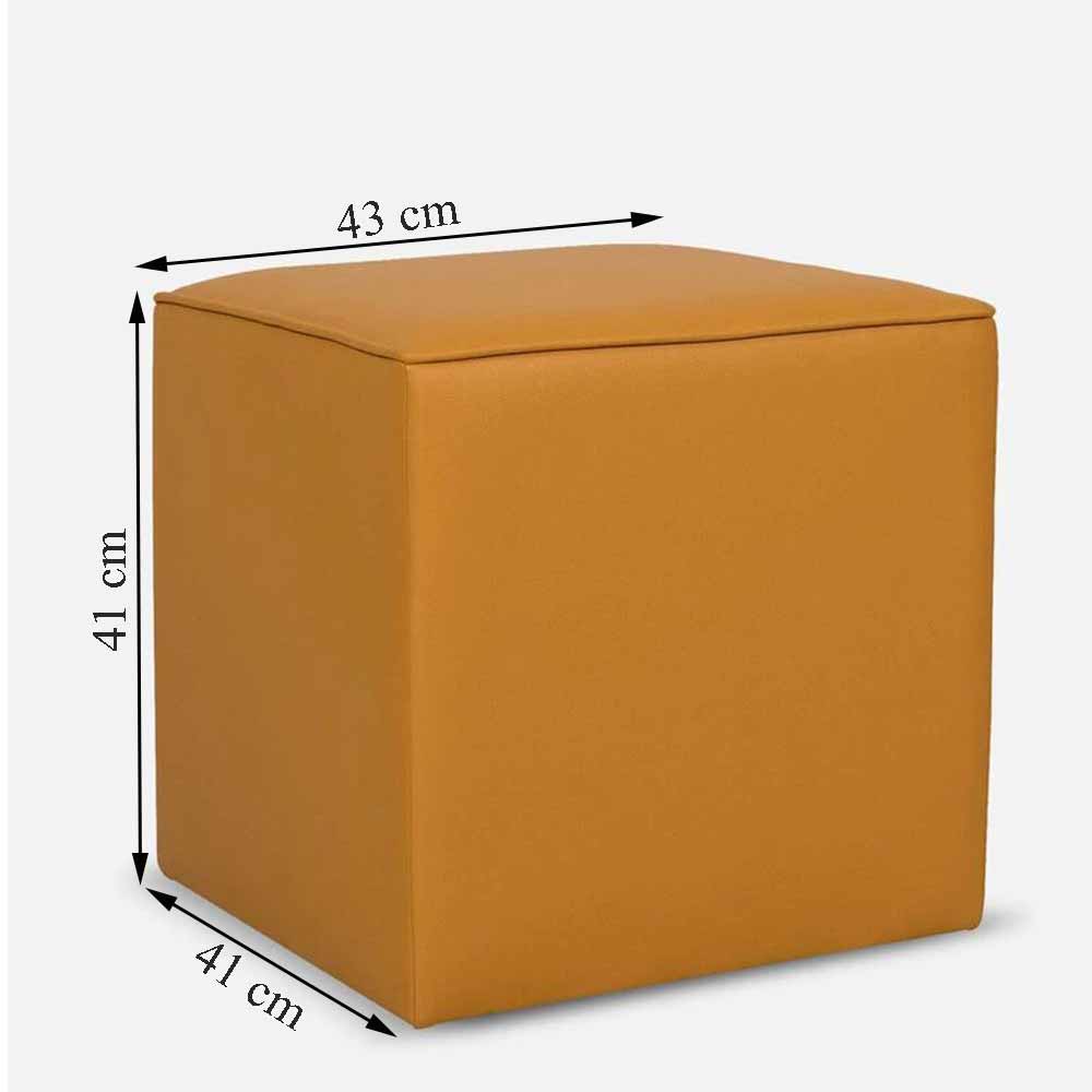 Ottoman, (FN1982025-S-PM29017) Mubelcasa, Leatherette, Square, Ottoman - EL6126