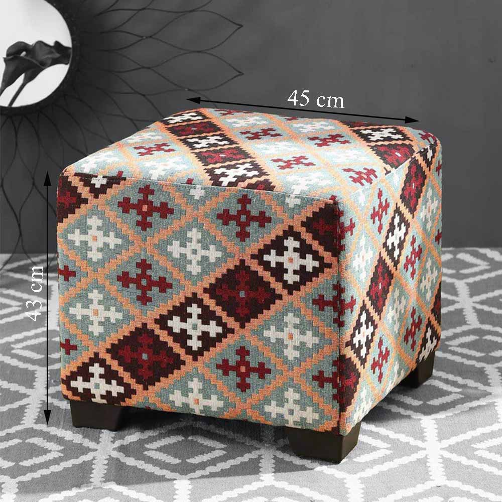 Ottoman, (FN1680497-S-PM29017) Mubelcasa, Polyester, Square, Ottoman - EL6127