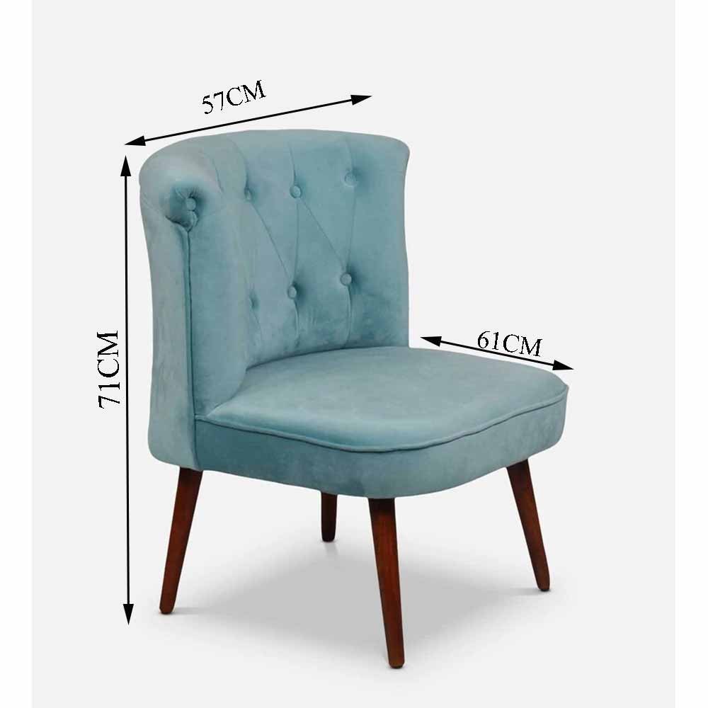 Chair, FN1953497-S-PM29017 (Mubelcasa), Light Blue Color Chair, Dining Chair, Living & Bedroom Area, Chair - EL6135