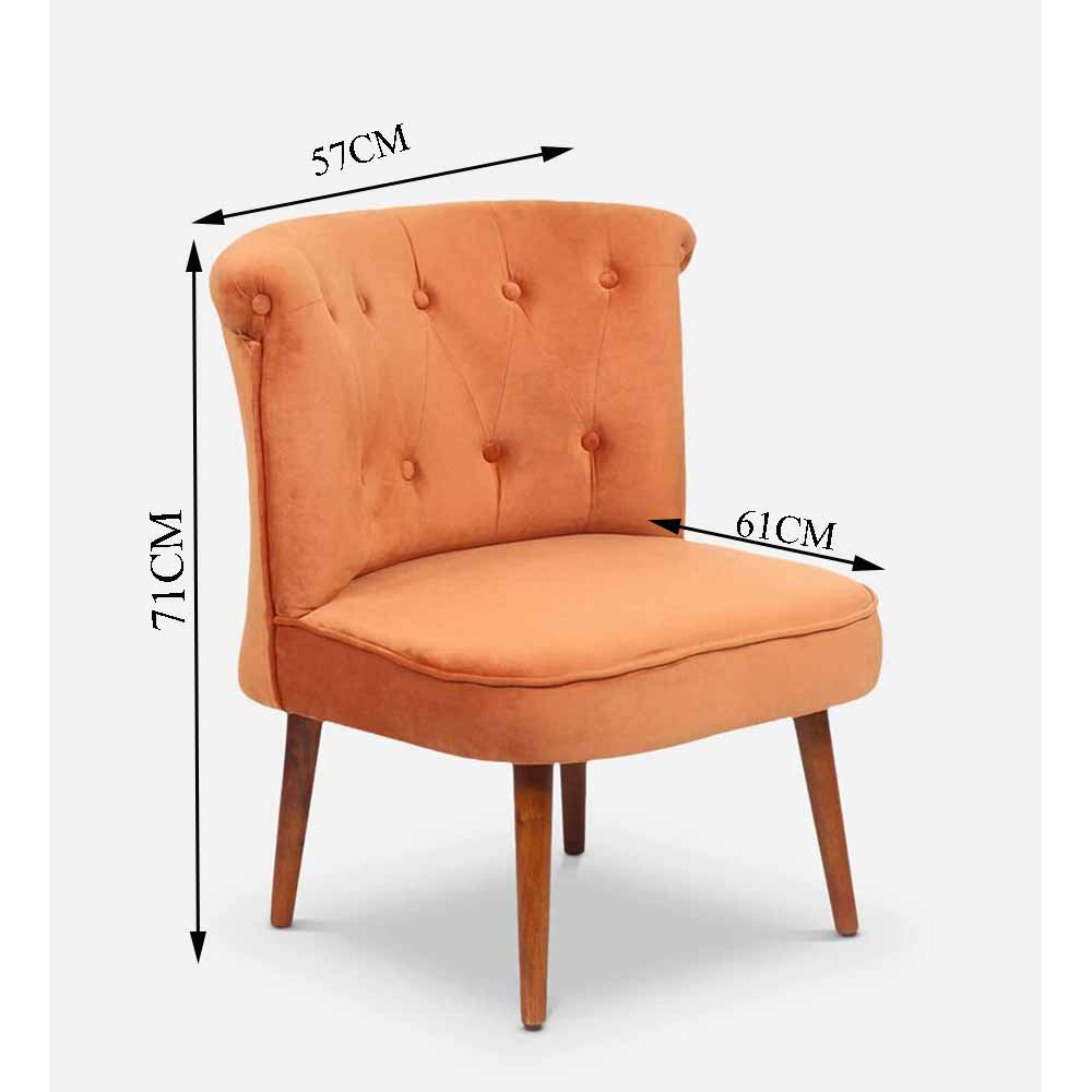 Chair, FN1953498-S-PM29017 (Mubelcasa), Orange Color Chair, Dining Chair, Living & Bedroom Area, Chair - EL6137