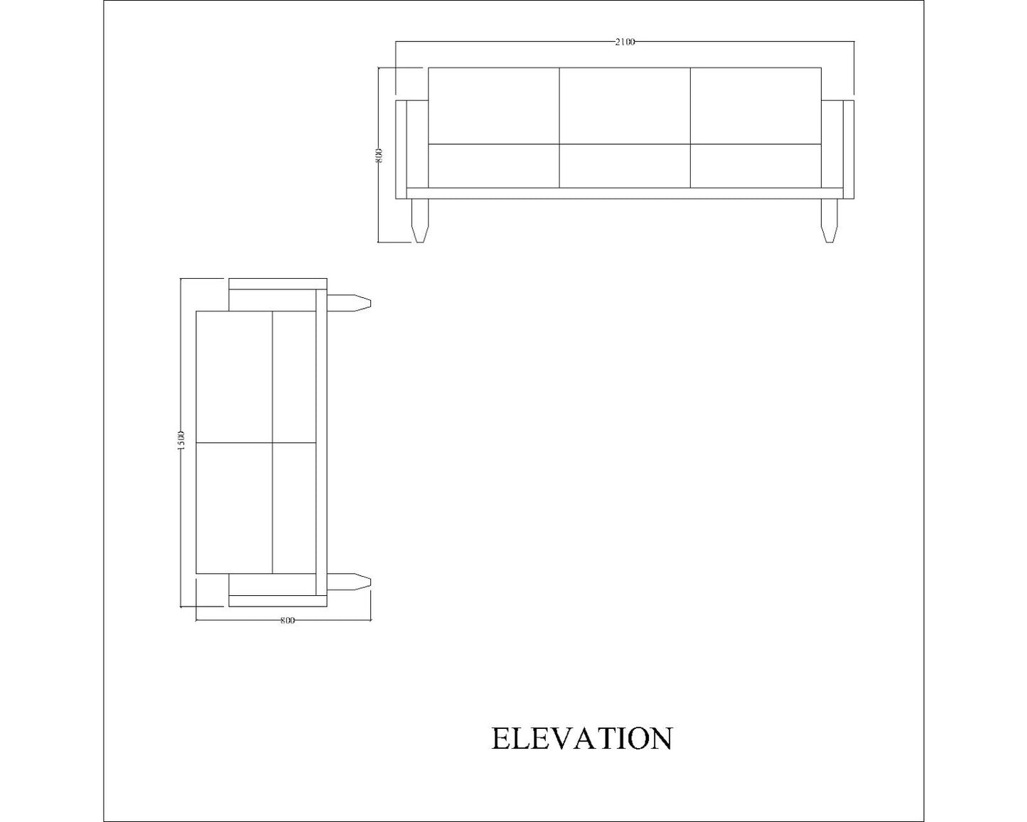 Sofa Set, Solid Wood Sofa, Sofa For Living Room, Green & Dark Wood Color Sofa, Sofa with Grey Fabric, Sofa Set - EL- 4066