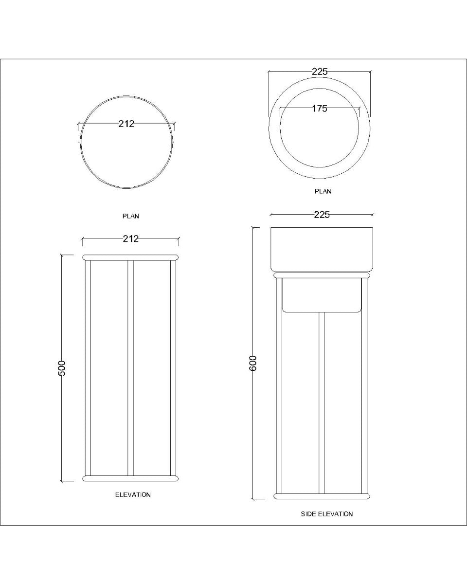 Metal Vase,Golden & Black Metal Vase , Vase - EL- 15003