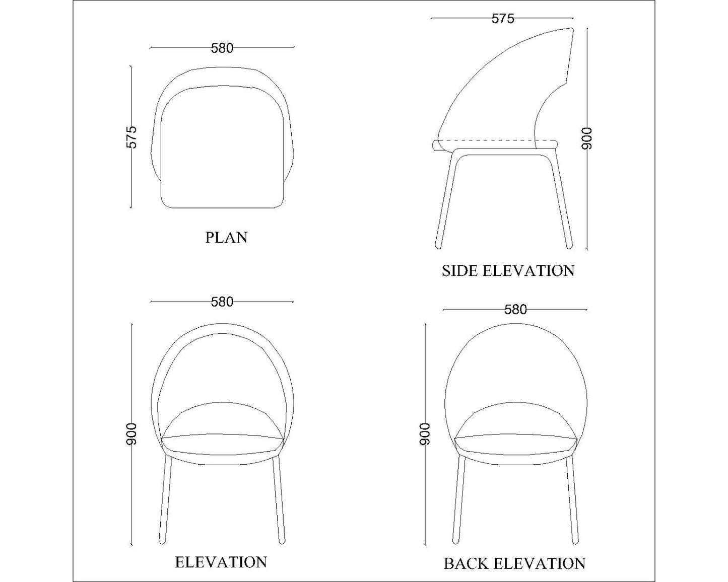 Chair, Beige Color Fabric Chair,Chair for Living & Dining Area, Golden Leg with Chair,Chair- EL - 586