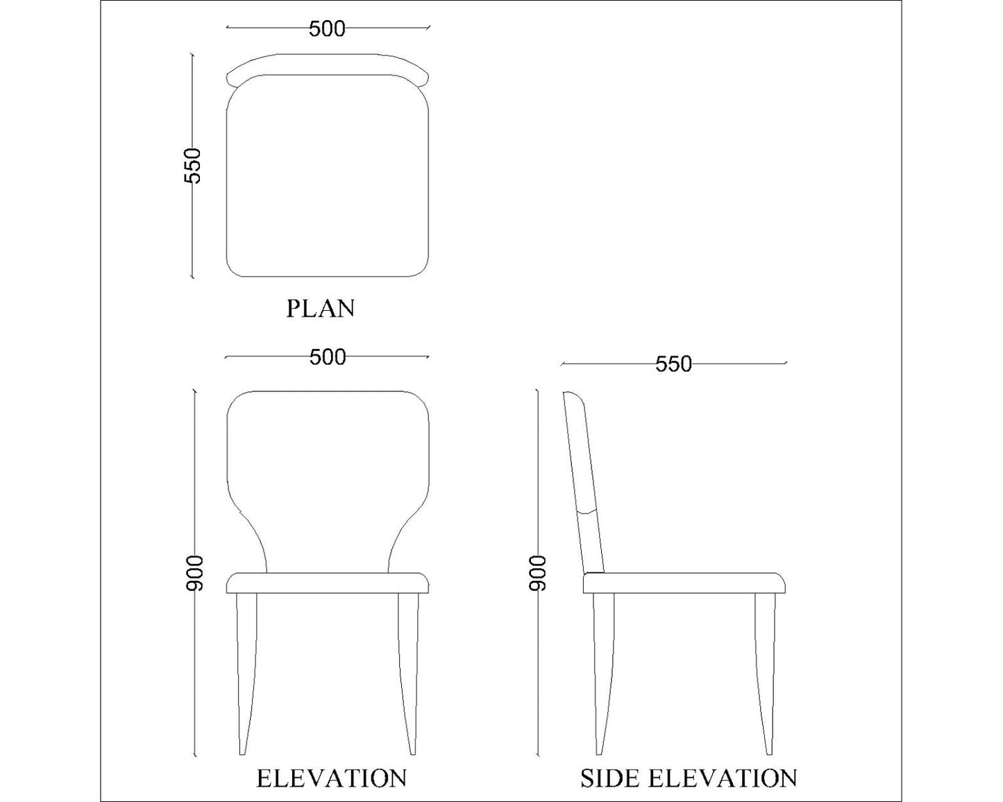 Chair, Beige Color Fabric Chair,Chair for Living & Dining Area, Chair with Wooden Leg, Chair- EL - 587