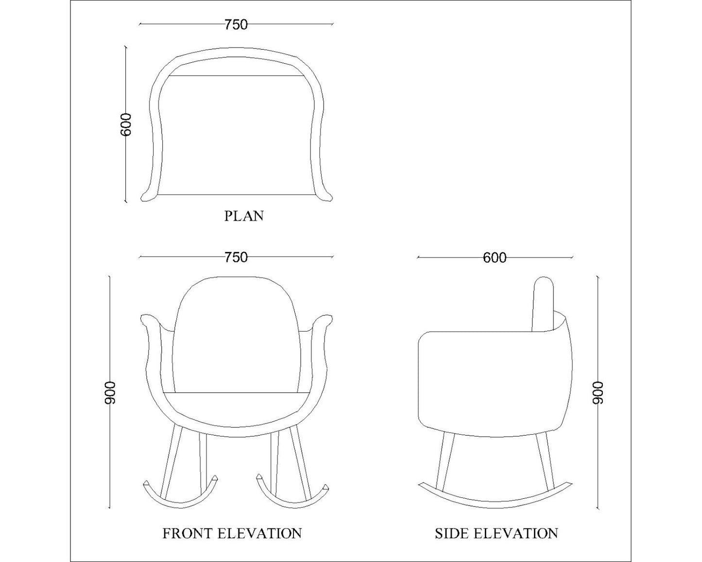 Easy chair in beige & blue fabric, rocking accent chair for living area, accent chair for foyer area, elegant chair-EL591