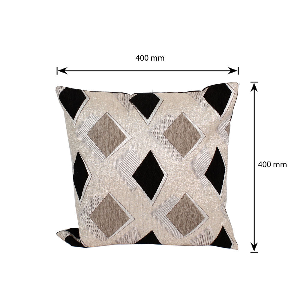 Cushion , Cushion for Car , Designing Cushion ,Cushion in Cream & Black , Cushion for Sofa , Cushion for Chair , Cushion - IM - 15009