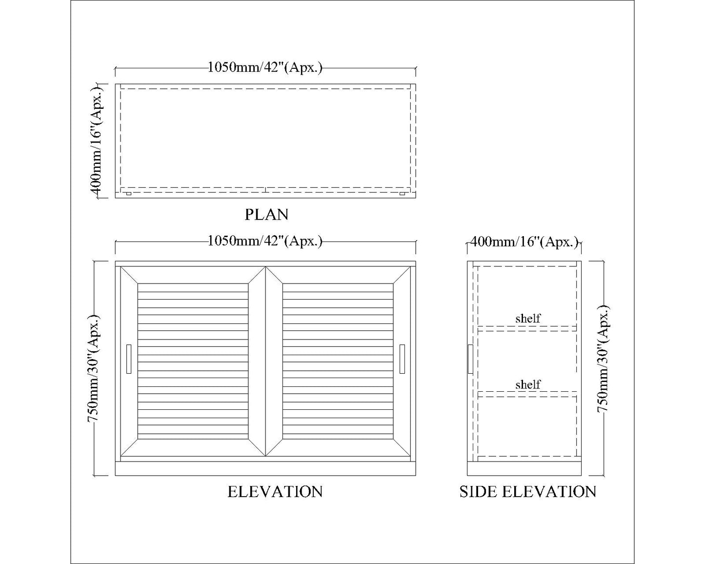 Natural Wood Finish Shoe Rack with Sliding Shutter Door, Multi-Tier Open & Closed Storage Cabinet – IM-10066