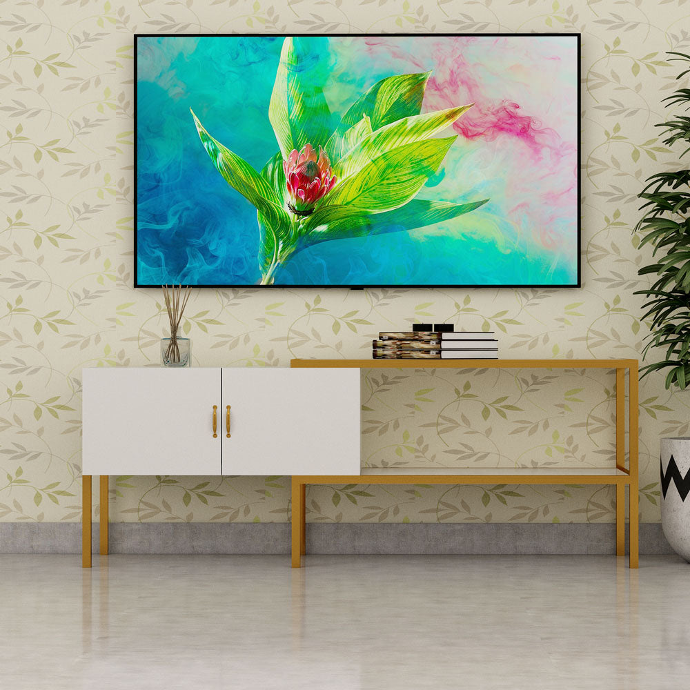 Entertainment Unit, White Color TV Unit, TV Unit with Shutter & Open S — free download