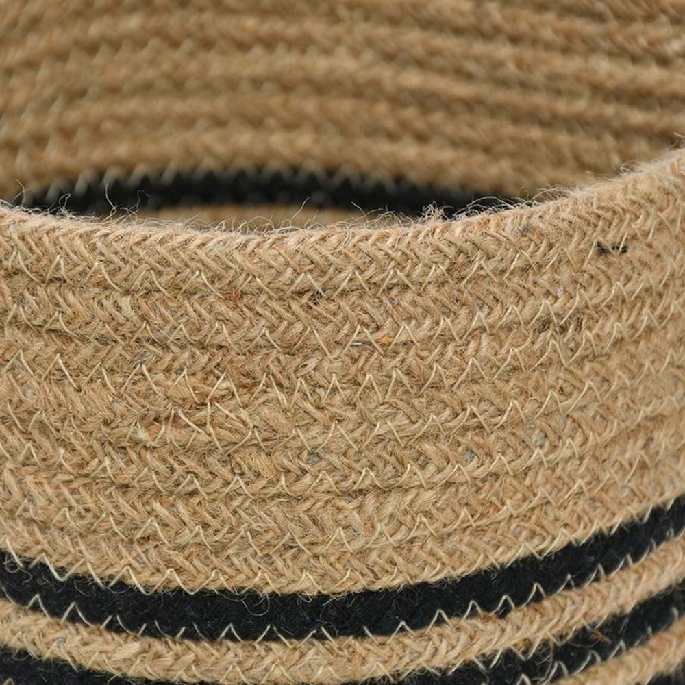 Storage Basket , (i89_6_1), Storage Basket With Beige & Black Color, Storage Basket - IM11040