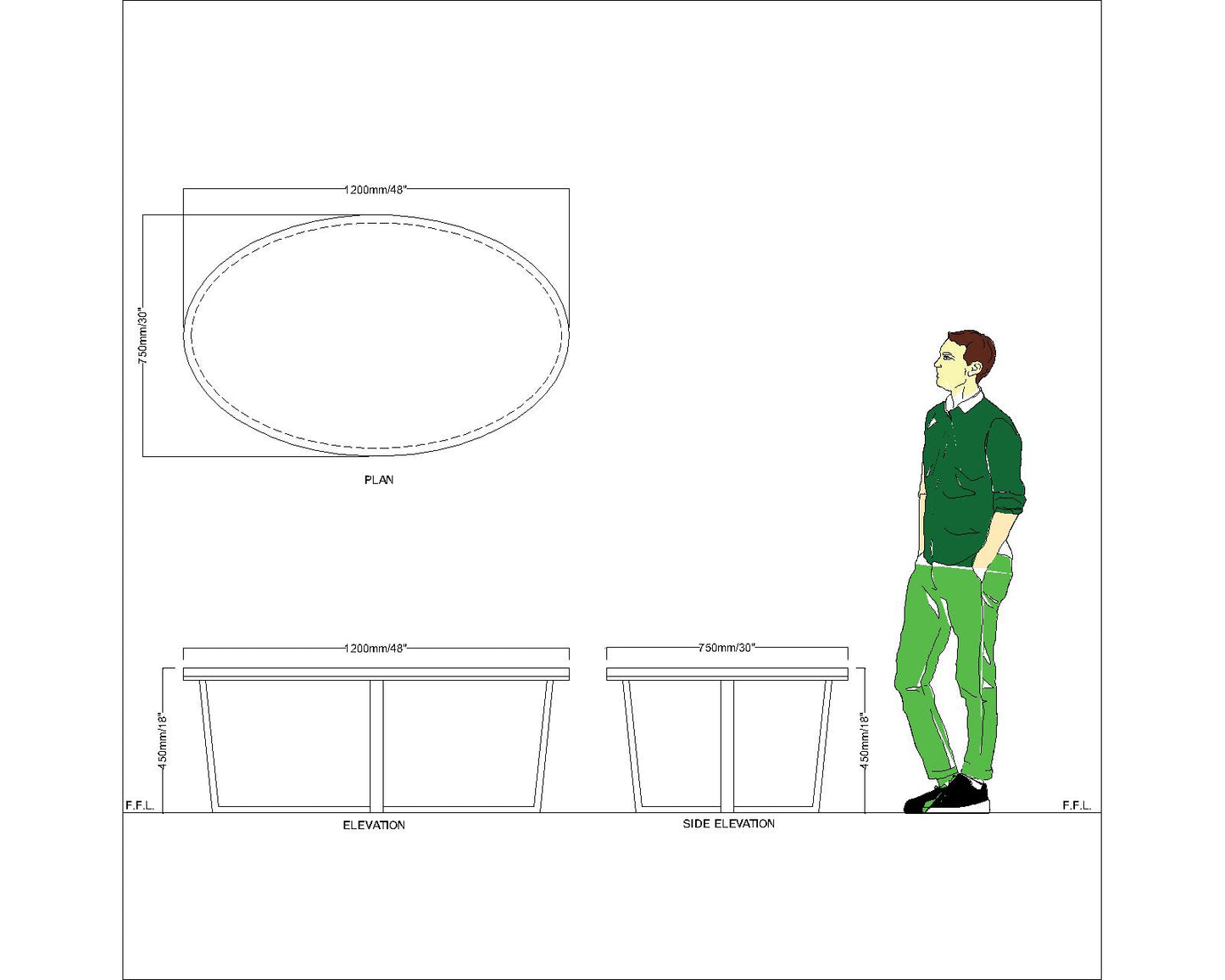 Coffee Table, Coffee Table in White Color, Coffee Table With Metal Legs, Coffee Table for Home, Coffee Table - IM12108