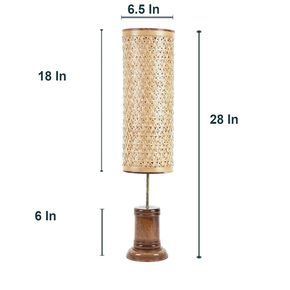 Table Lamp(KFL1), Brown Color, KraftInn Tattva 28" Floor Lamp, Table Lamp - IM14176